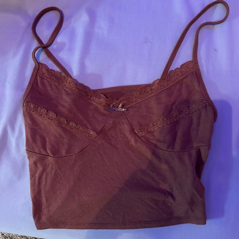 BROWN TANK TOP